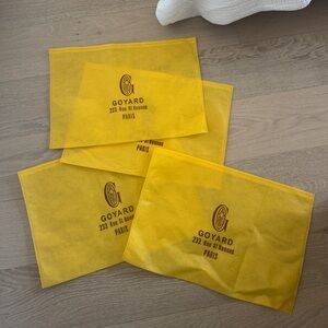 Goyard Labeled Dust Bags